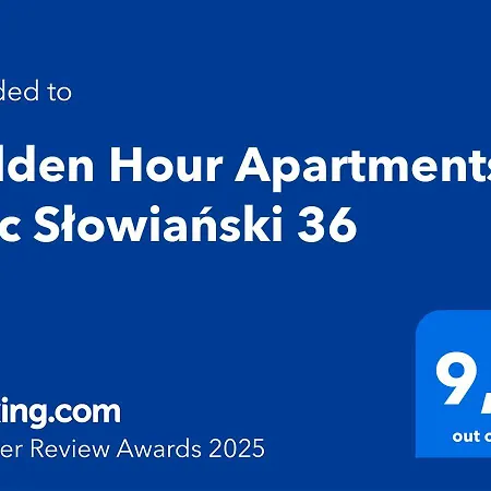 아파트 Golden Hour Apartments- Plac Slowianski 36 슈비노우이스쳬